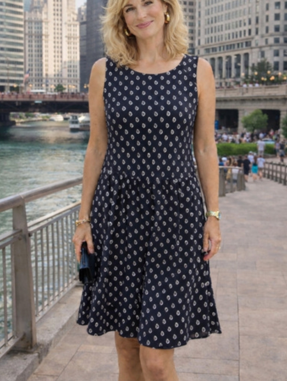 J. Jill Wearever Collection Sleeveless Black Dress
